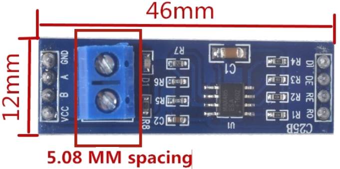 MAX490 RS485 RX TX serial TTL Konverter Modul Arduino ESP8266 ESP32 STM DIY